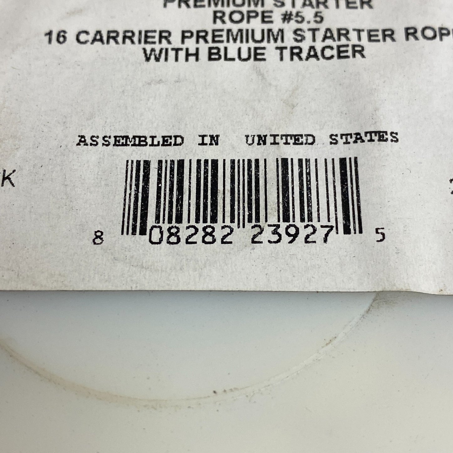Prime Line Starter Rope 7-016154 7/32" Dia x 200' White/Blue Braided Cord