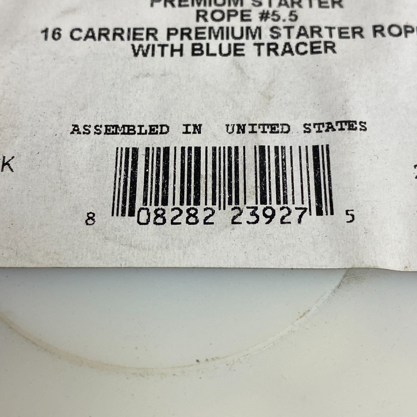 Prime Line Starter Rope 7-016154 7/32" Dia x 200' White/Blue Braided Cord
