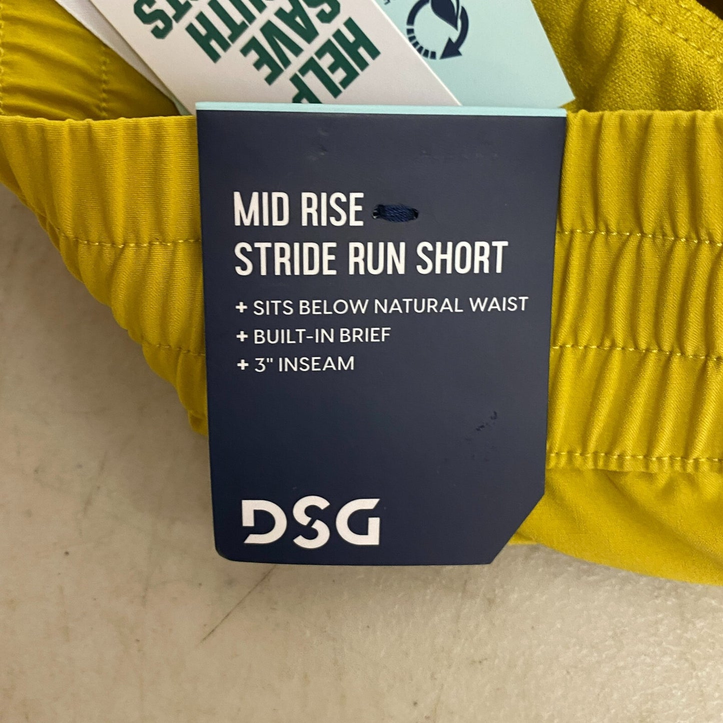 DSG Women's 3 in Stride Short Grounded Yellow Solid Stylish Trendy DAW39320AZ