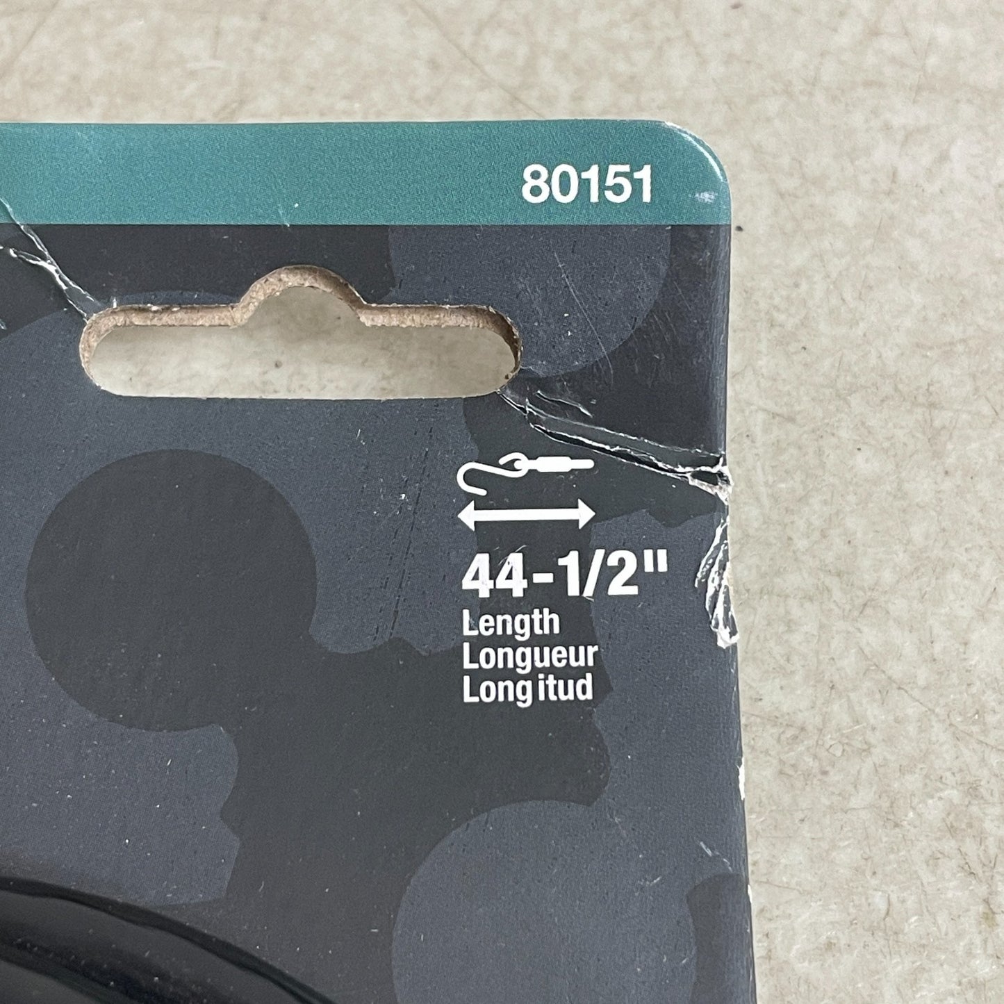 CURT 80151 Trailer Safety Cables 44-1/2" Vinyl Coated 5000 lb Break 2 Pack