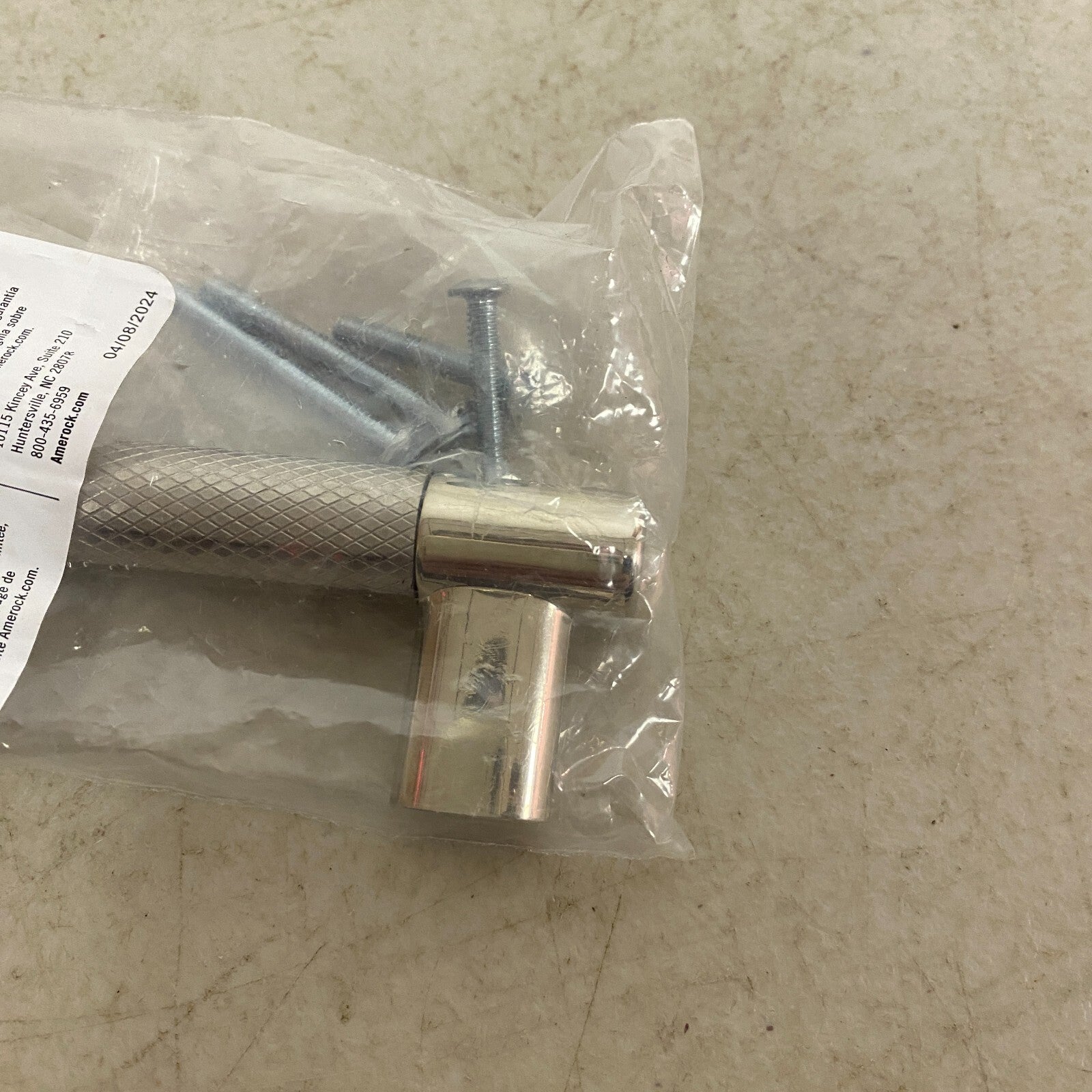 AMEROCK squire 8 in. (203 mm) Polished Nickel/Stainless Steel Drawer Pull