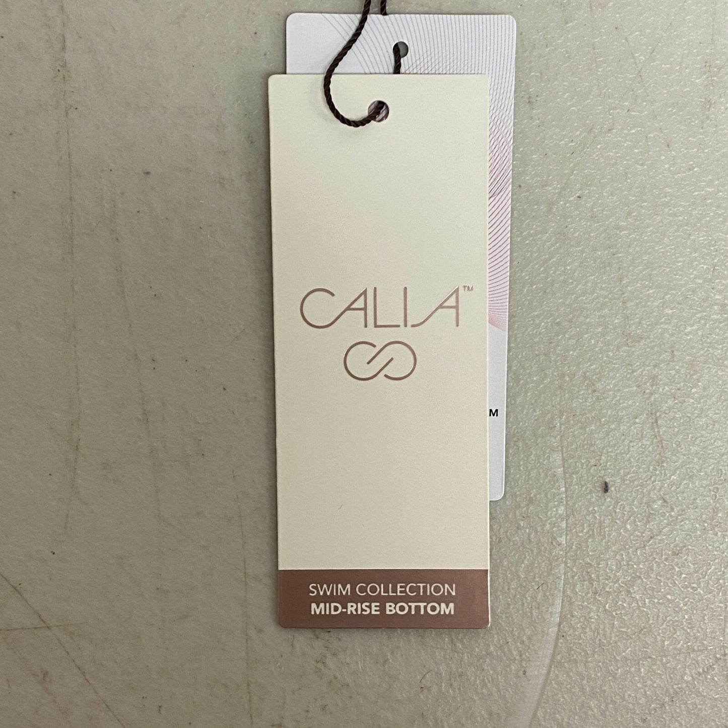 Calia Women's Shirred V Front Mid Rise Bottom Wavy Blocks Neutral WSA23415PRT