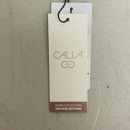 Calia Women's Shirred V Front Mid Rise Bottom Wavy Blocks Neutral WSA23415PRT