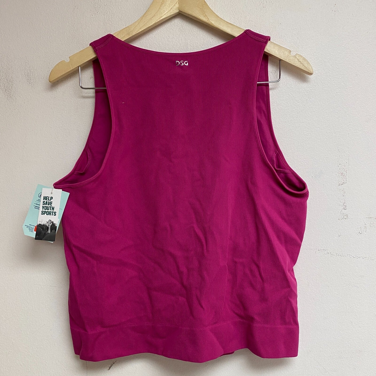 DSG Womens Momentum Seamless Crop Tank Raspberry Ice DAW23303 BRAND NEW