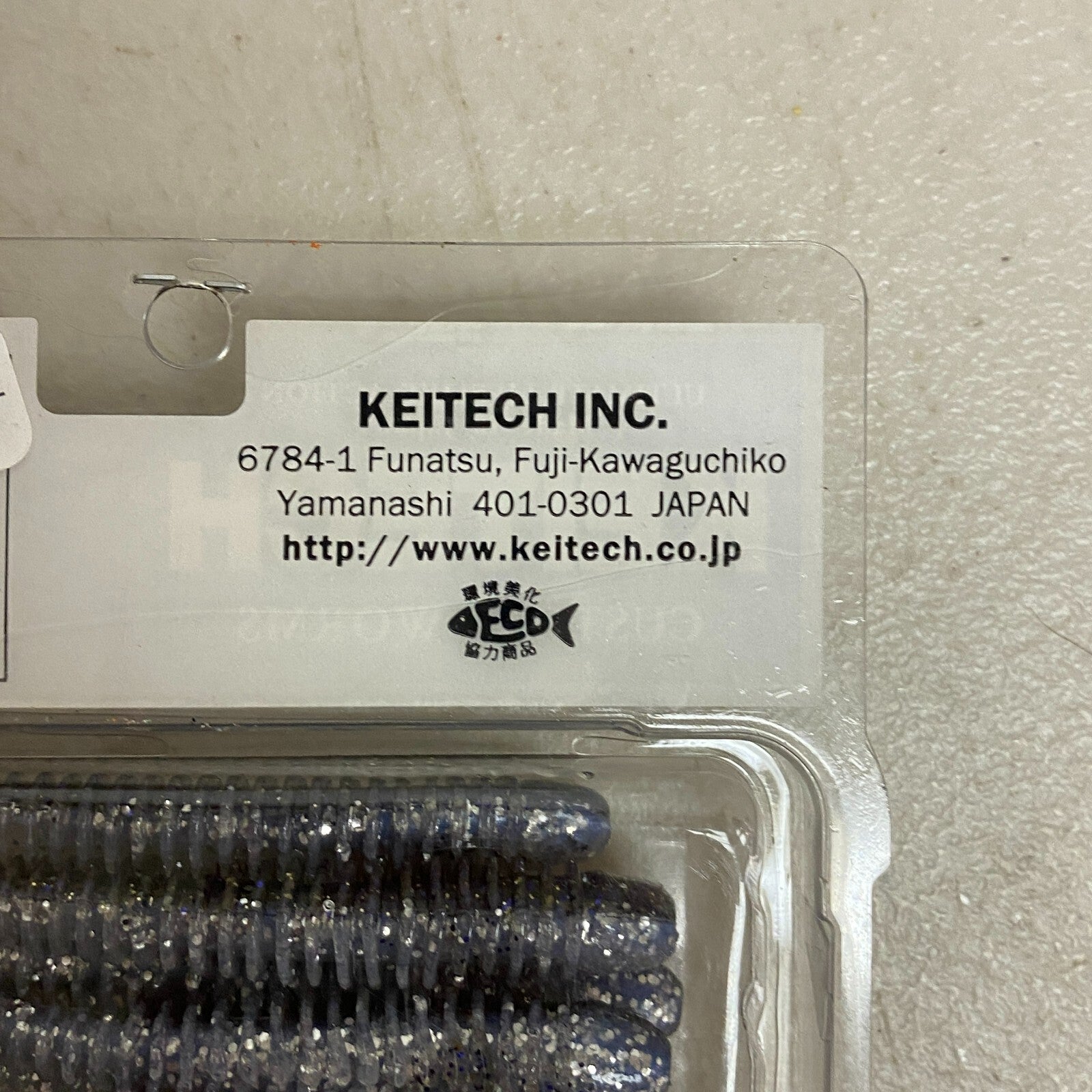 Keitech Custom Worms Swing Impact 4" 8 Pack Squid Scent 4560262605130