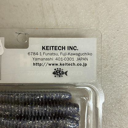 Keitech Custom Worms Swing Impact 4" 8 Pack Squid Scent 4560262605130
