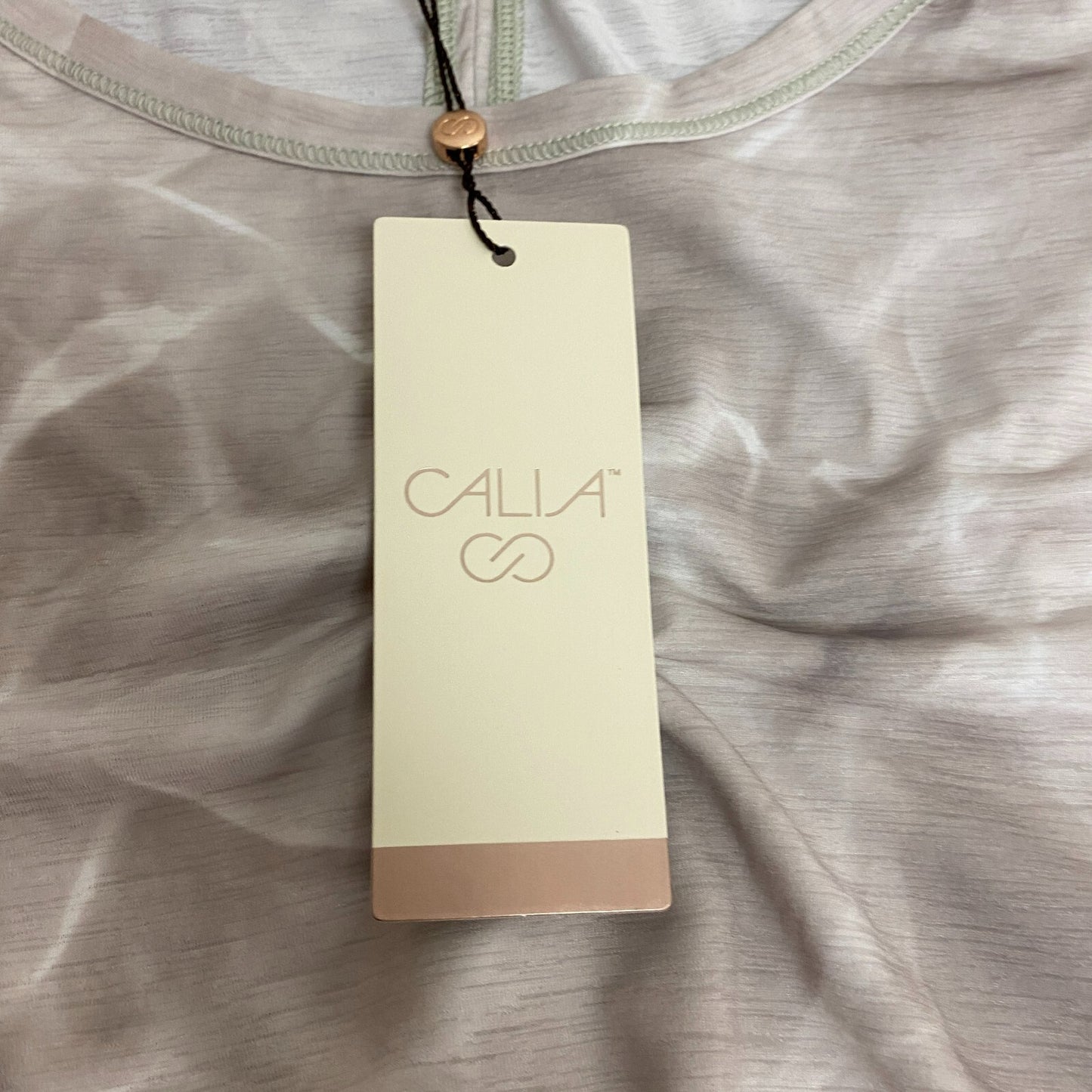 Calia Womens Split Back Muscle Tank Aquatic Neutral Sleeveless WAX11223PRT