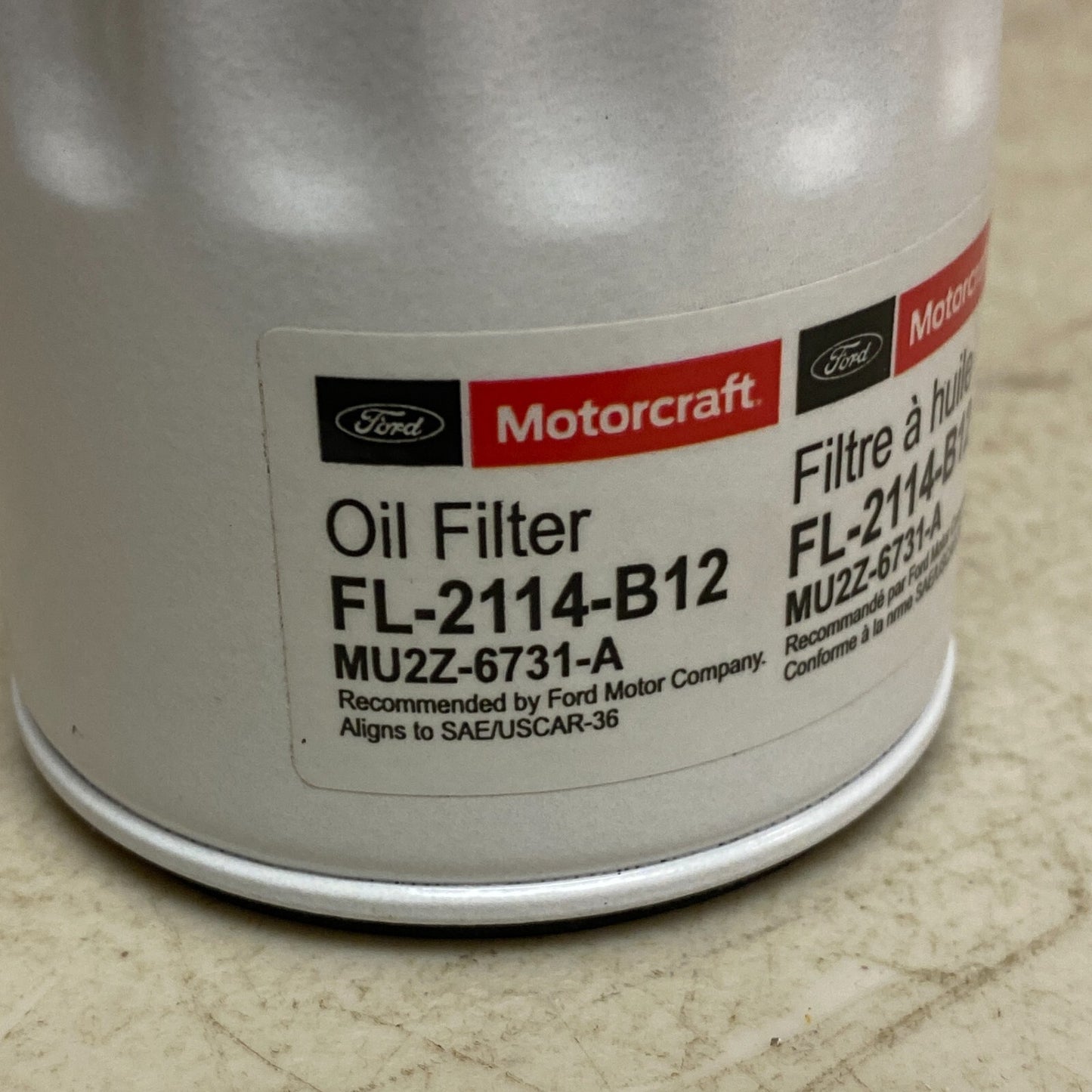 Ford Motorcraft Oil Filter FL-2114-B12 , MU2Z-6731-A