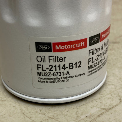Ford Motorcraft Oil Filter FL-2114-B12 , MU2Z-6731-A