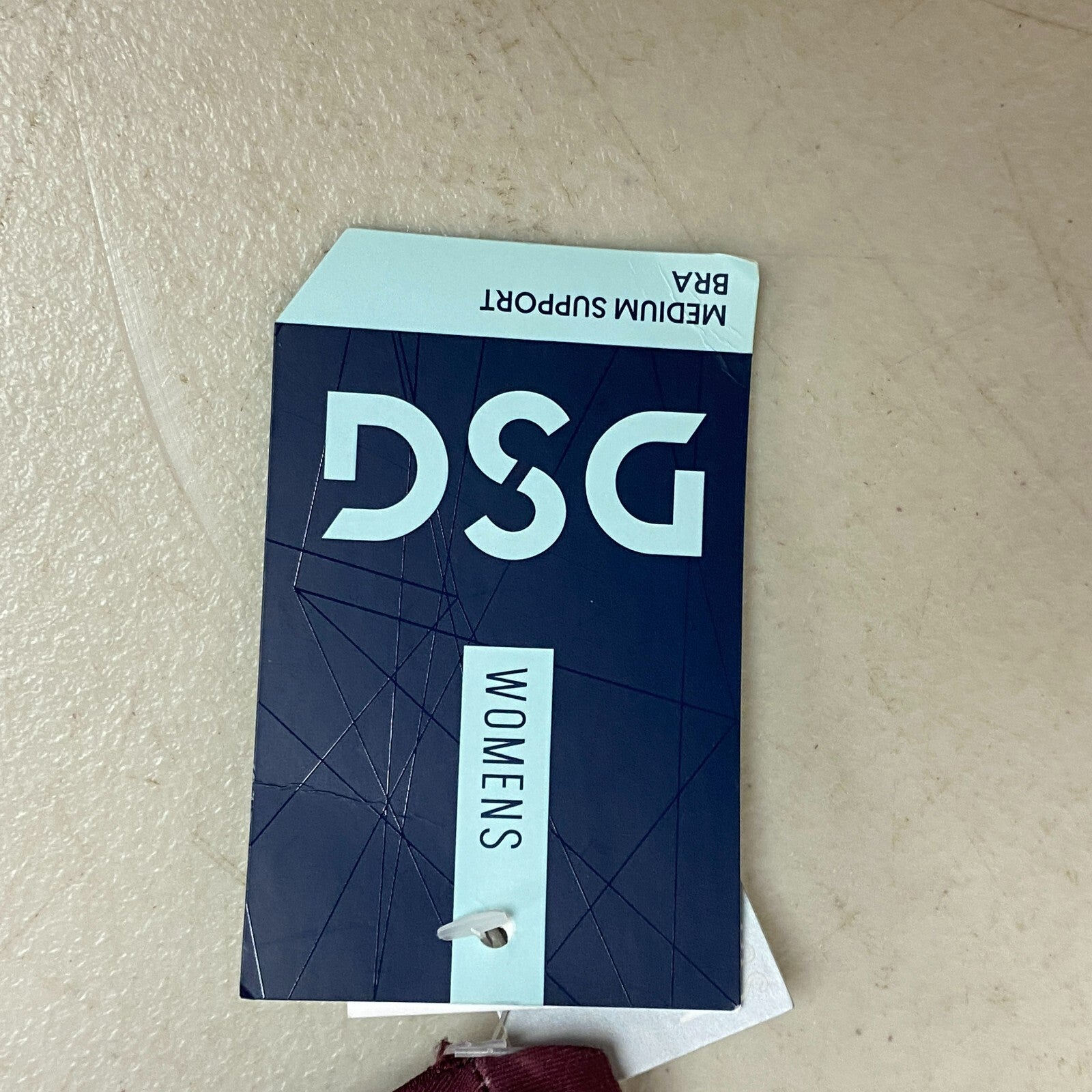 DSG Women's High Neck Bra Splotch Dye Burgundy High Neck DAW22704PRT