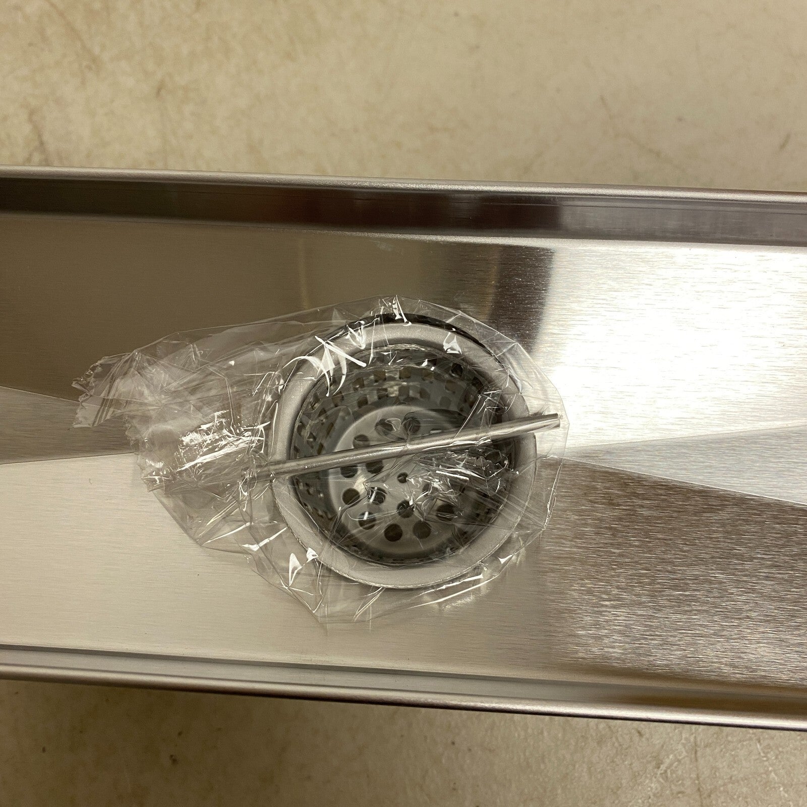 Signature Hardware 24" COHEN LINEAR TILE IN SHOWER DRAIN BRUSHED STAINLESS STEEL