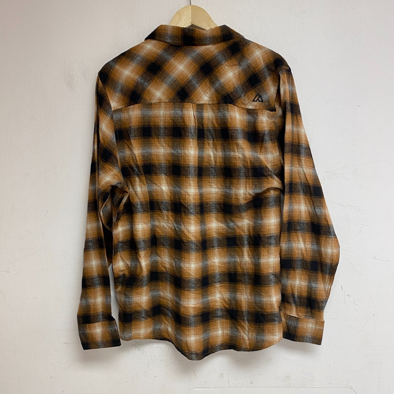 ALPINE DESIGN MENS AD M BRUSHED FLANNEL LONG SLEEVE GOLD HICKORY  PLAID ADM23300
