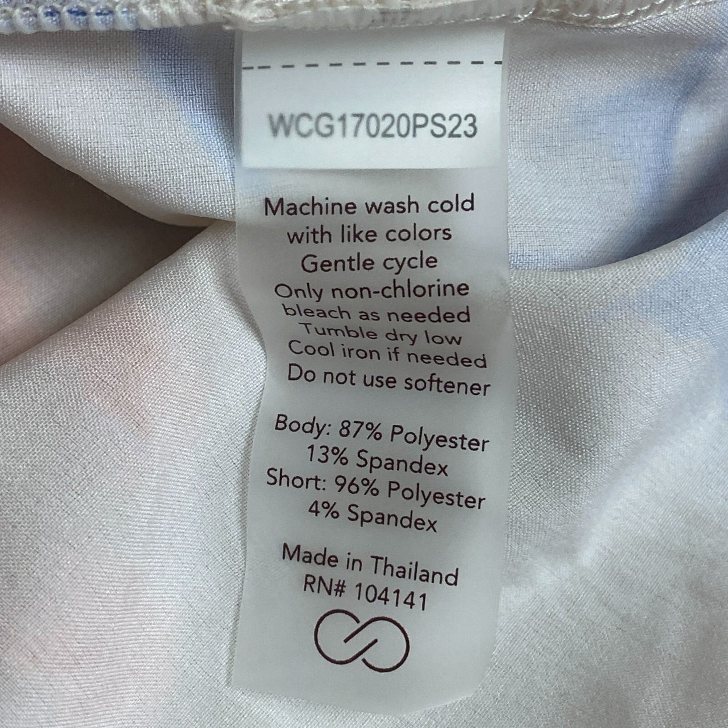 Calia 16" Length Birdie Athletic Skort MULTI AQUATIC CORAL PRINT WCG17020PS23