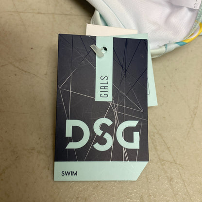 DSG Girls High Waist Swim Bottom Graphical Print Mint Lemon Calm Green DSG8127