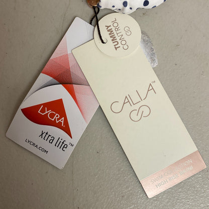 Calia Women's Swim High Rise Side Tie Bottom Freckle Dot Amethyst WSA22402PRT