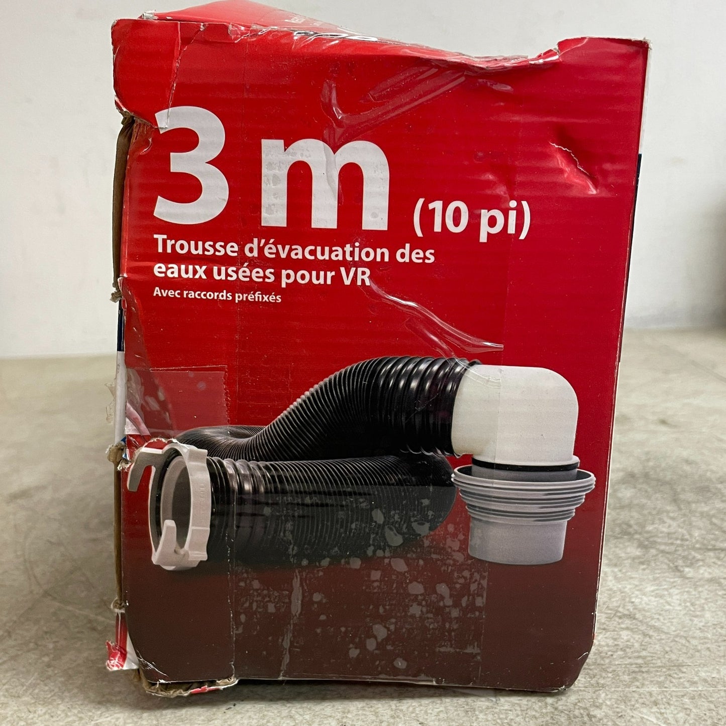 Camco 39551 Easy Slip Sewer Hose Kit 10ft 4-in-1 Adapter Universal RV Camper