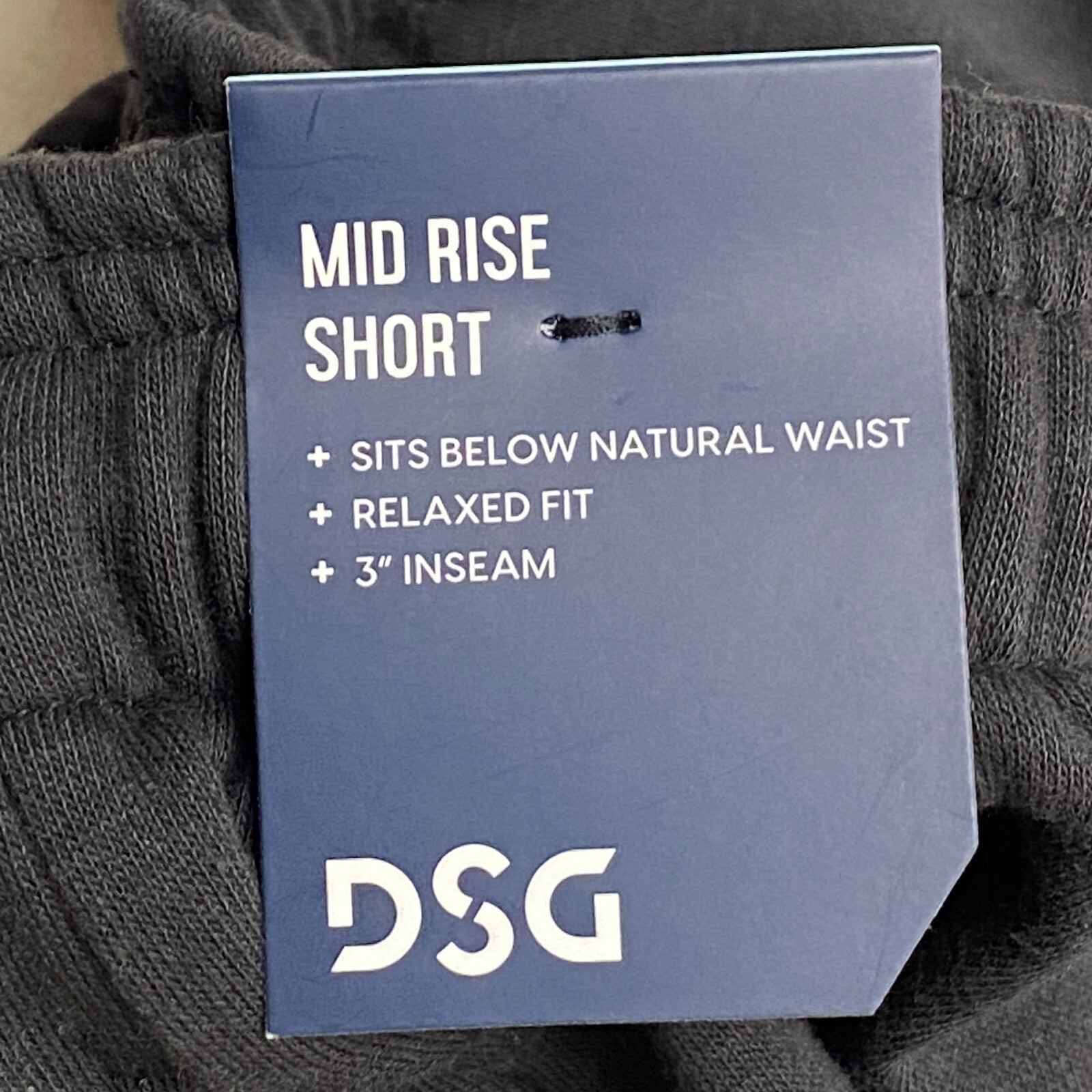 DSG Women 3" inseam Boyfriend Fleece Short Pure Black MID-RISE Relaxed DAW11431Z