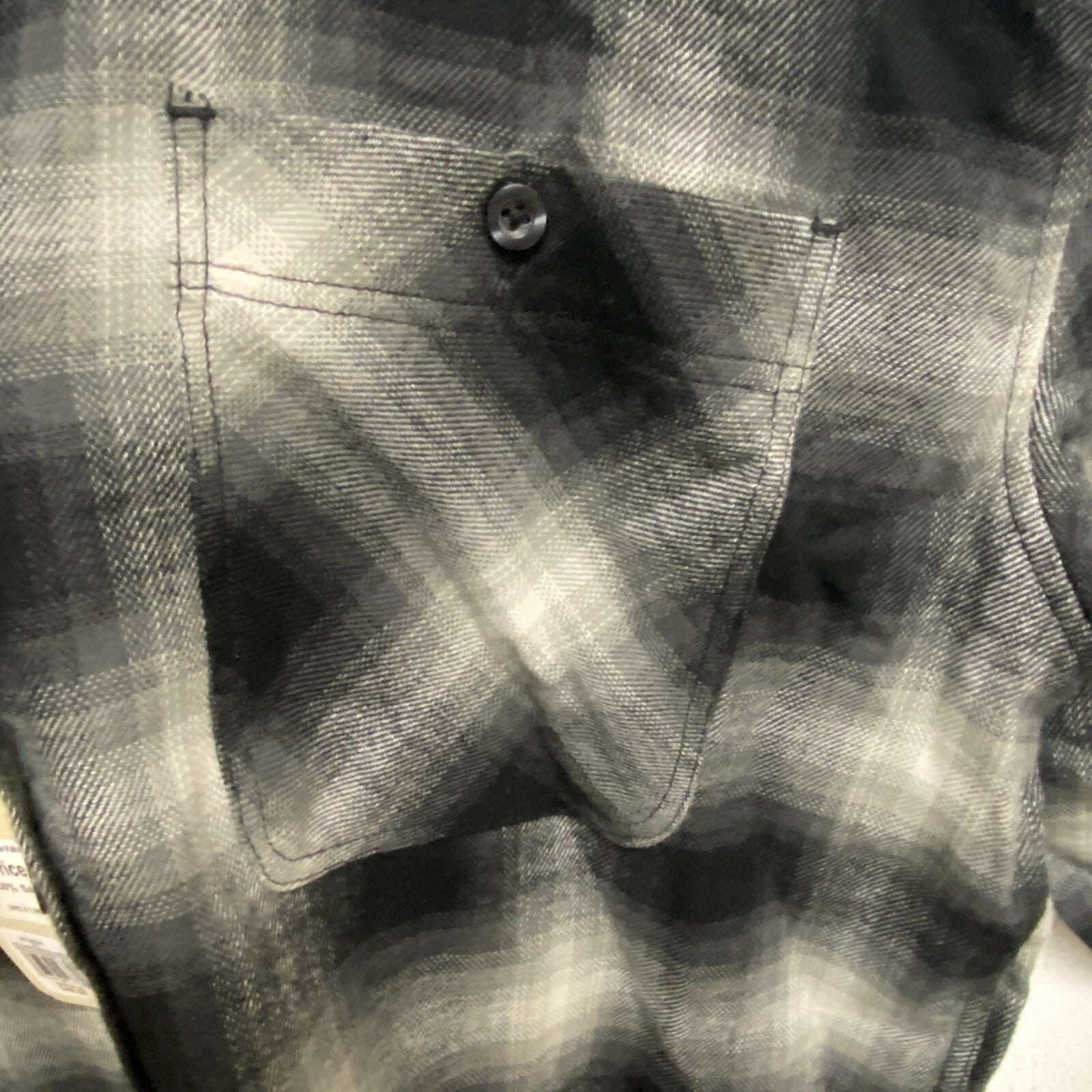 Alpine Design Women's Journey Oversized Flannel Pure Black Hickory Plaid ADW2210