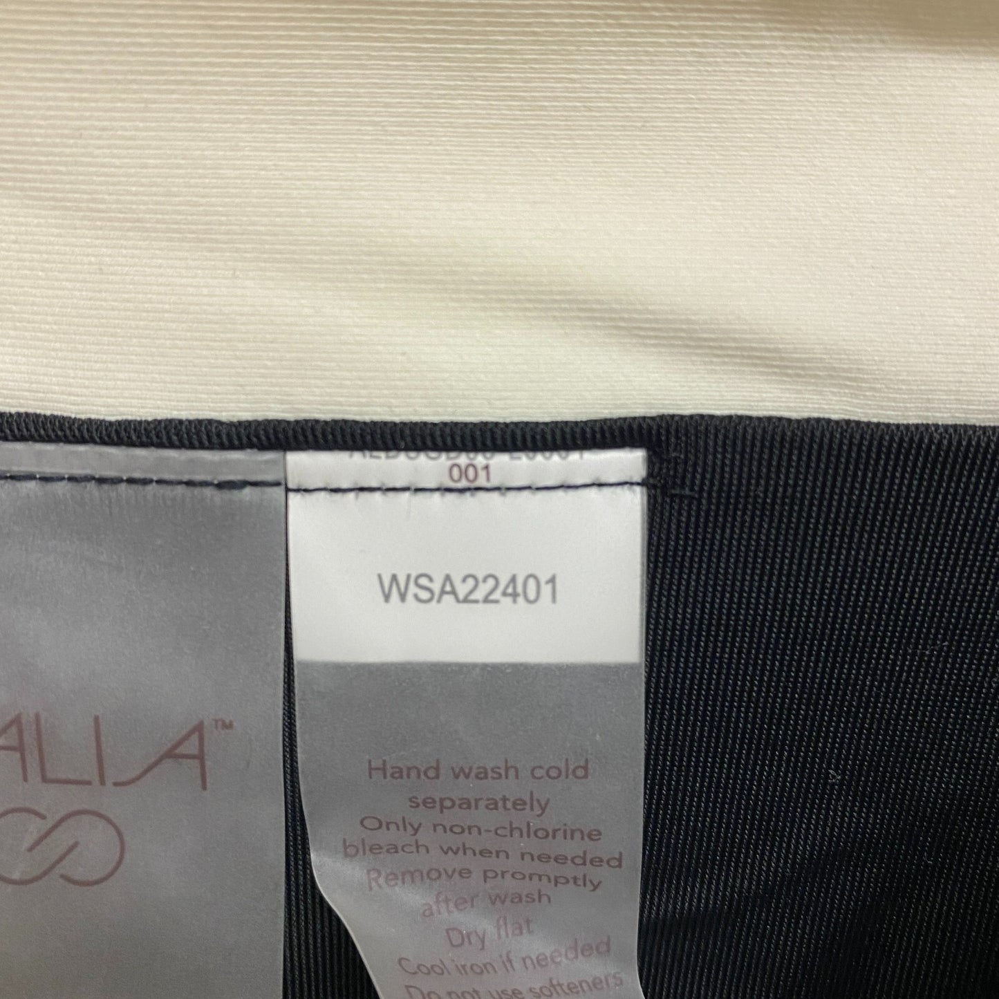 Calia Womens HR Twist Front Bottom Pure Black Solid Summer Trendy WSA22401