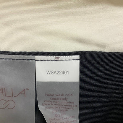 Calia Womens HR Twist Front Bottom Pure Black Solid Summer Trendy WSA22401