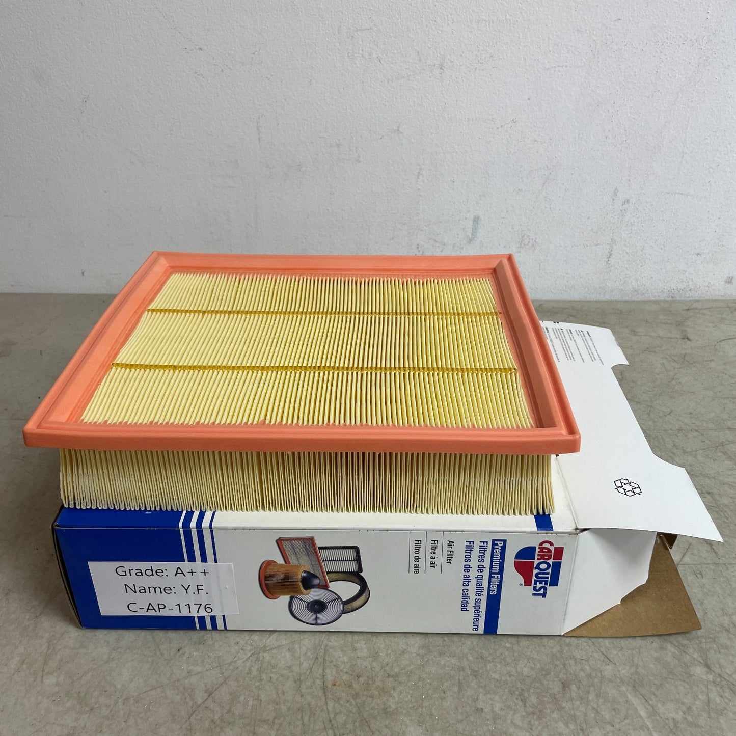 Carquest 88327 Premium Engine Air Filter 10.44″ ×9.01″ ×2.24″ Replacement
