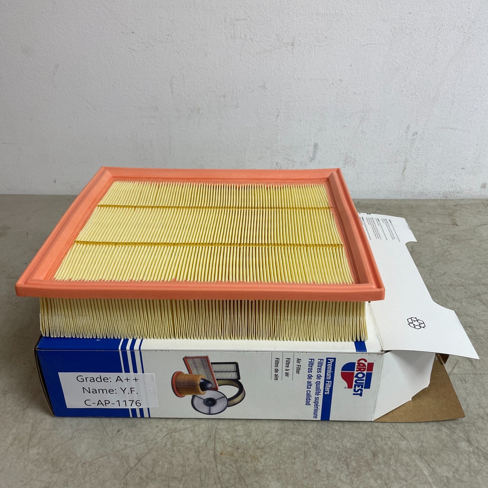 Carquest 88327 Premium Engine Air Filter 10.44″ ×9.01″ ×2.24″ Replacement