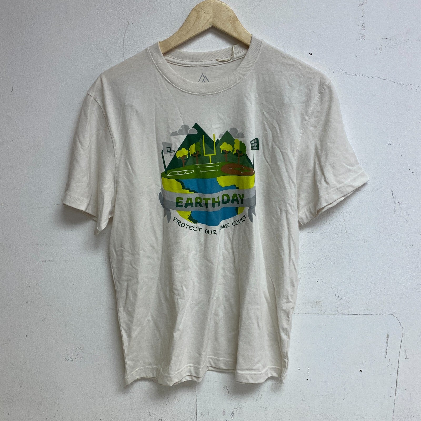 Alpine Design Men's AD M CO Graphic Print Tee Whisper White DM13102SD New