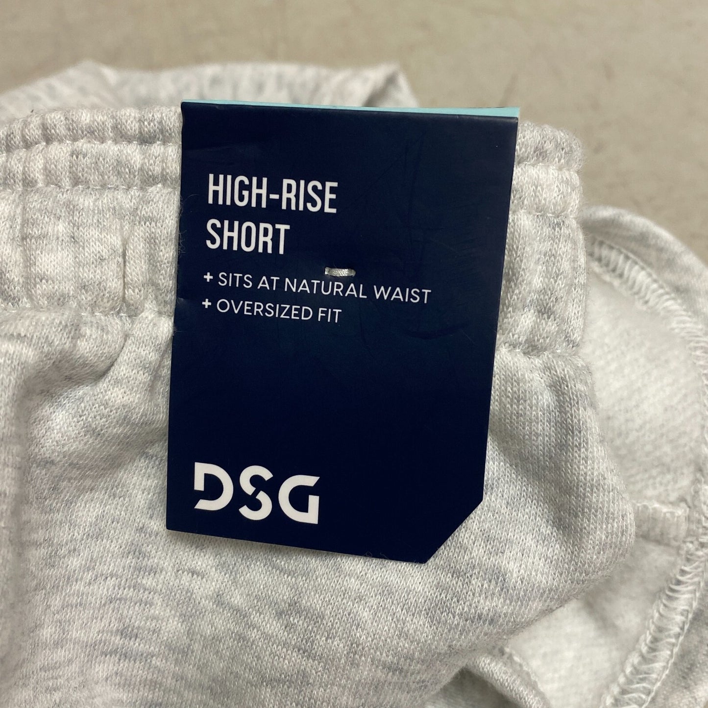 DSG Girl's Youth High Rise Boyfriend Fleece Short Light Heather Grey DAG13431H