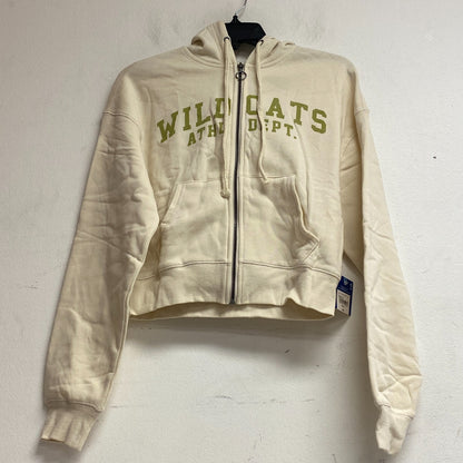 Arizona Jean Co. Women's Cropped Zip Up Hoodie Size Small Color: White Cap