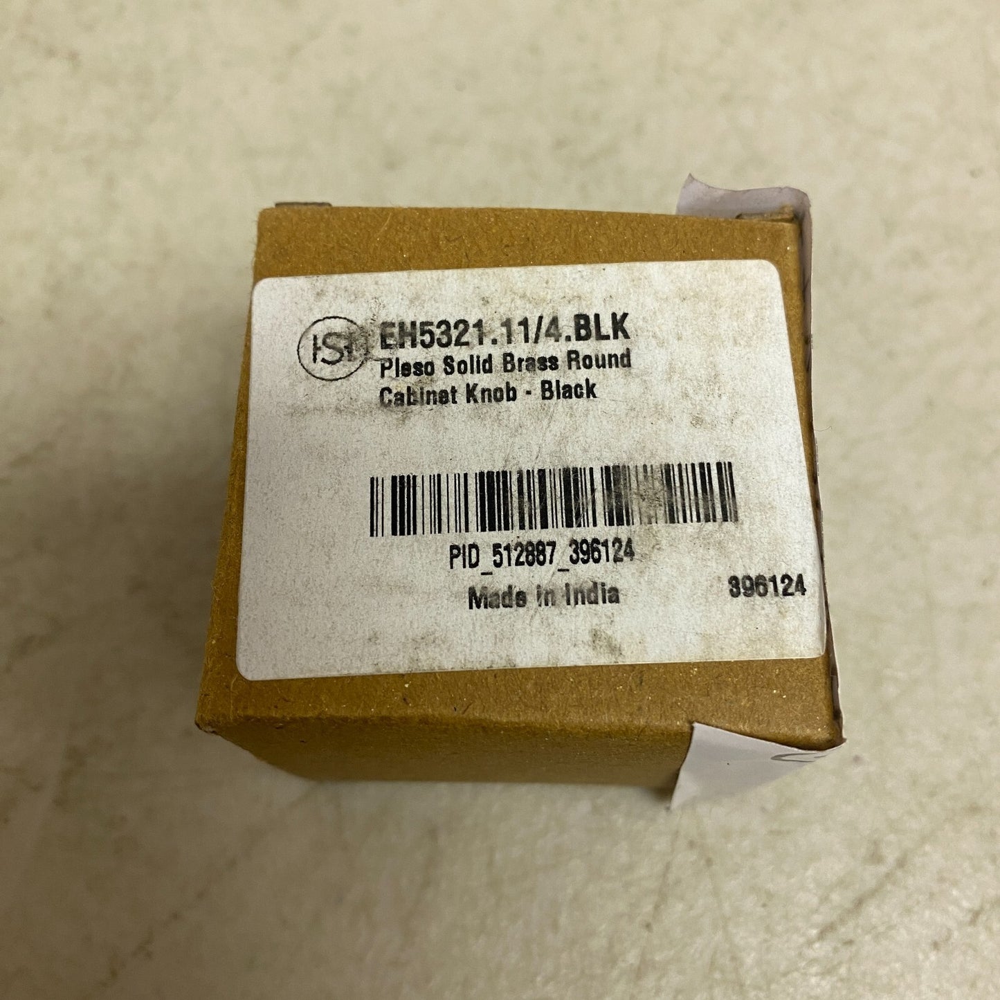 SIGNATURE HARDWARE PLESO SOLID BRASS ROUND CABINET KNOB BLACK