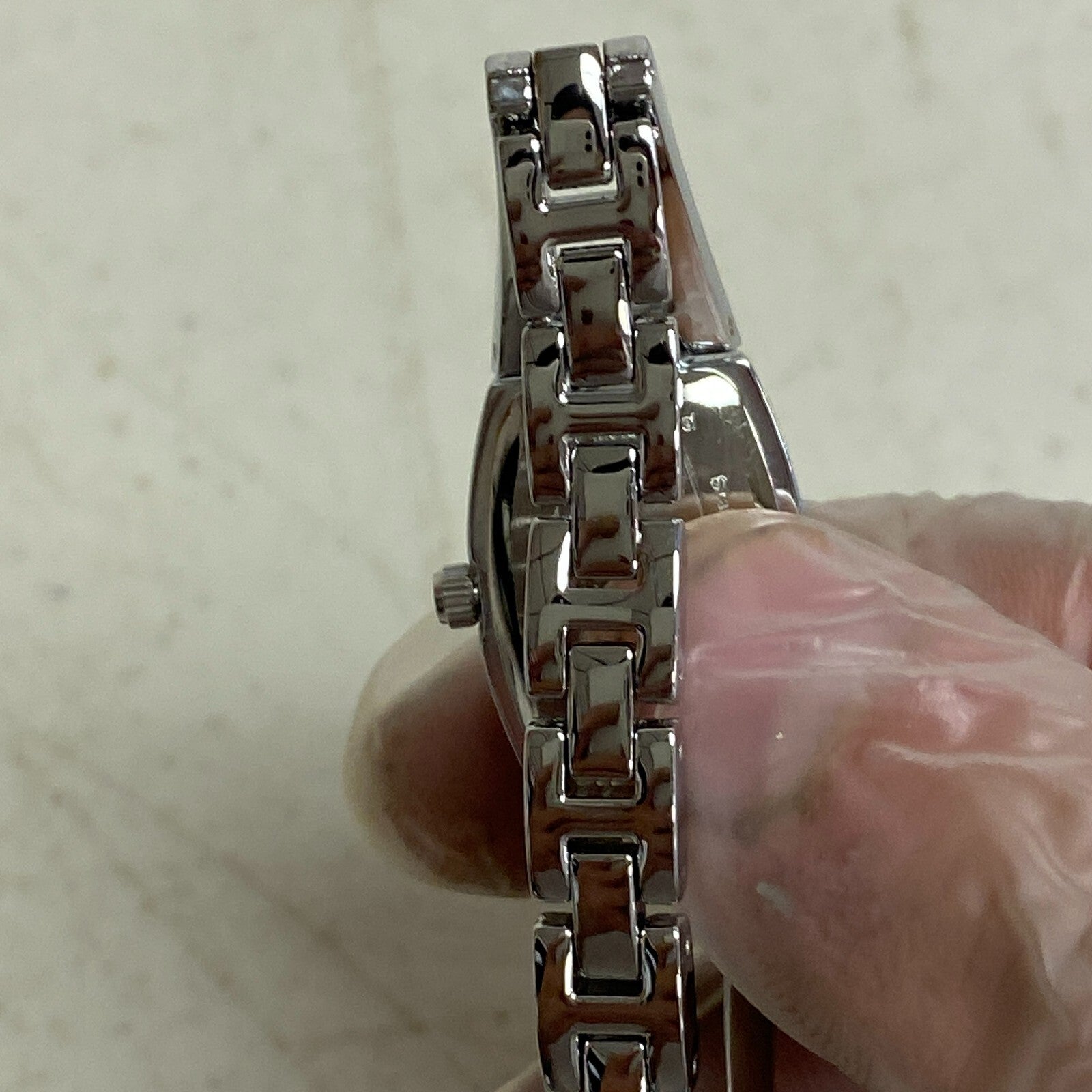 Armitron Women's 75/3531 Swarovski Crystal Acc SILVERT-Tone Bangle Watch R15