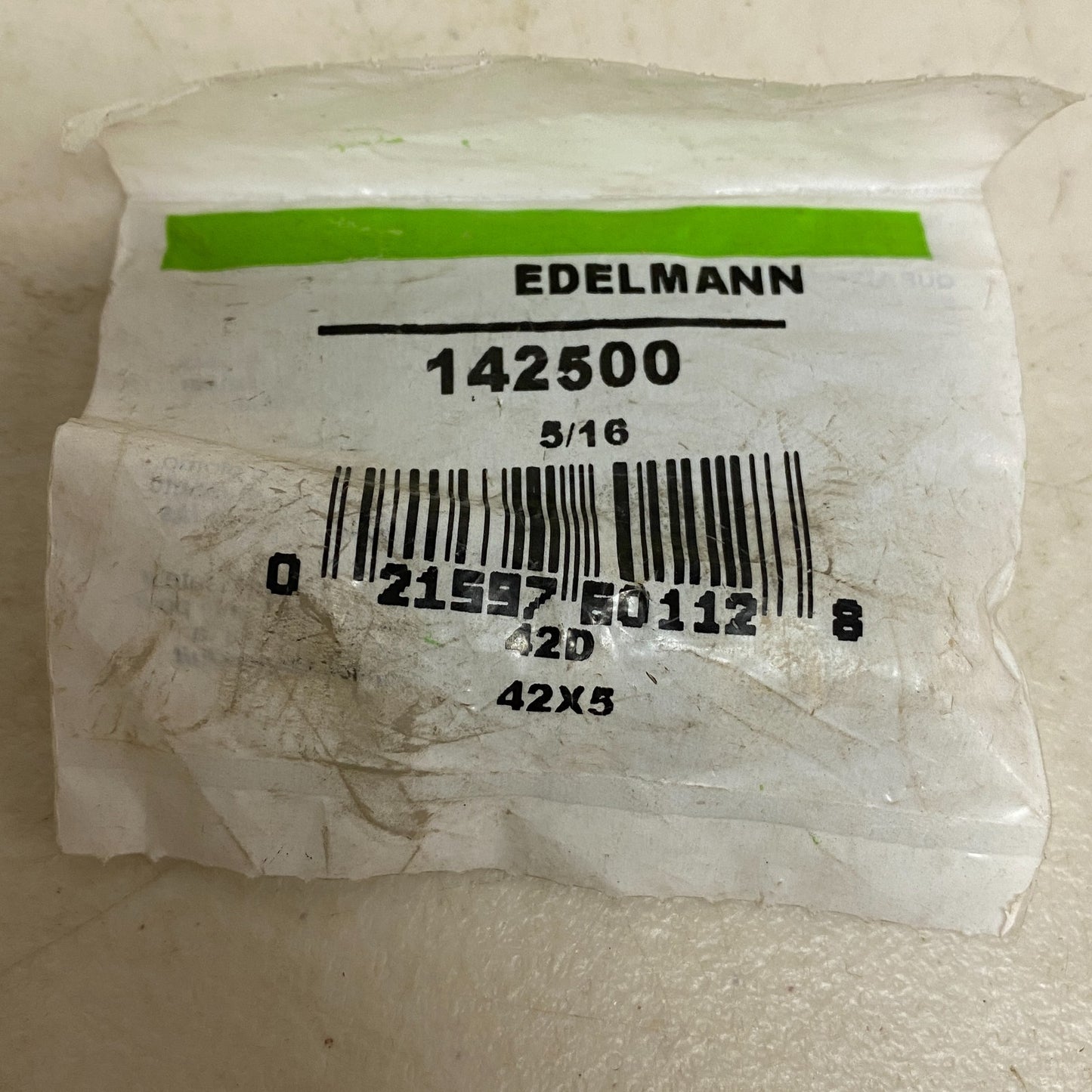 Edelmann 142500 Brass Fitting 5/16" SAE 45° Flare Union Connector Durable