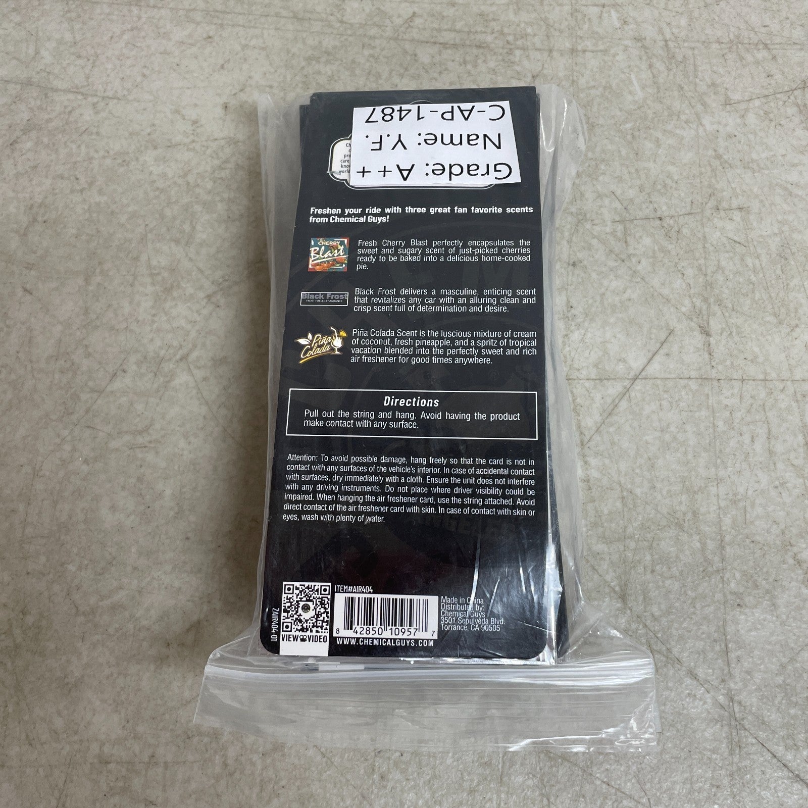 Chemical Guys Signature Scent Hanging Air Freshener 3-Pack AIR40404 Variety