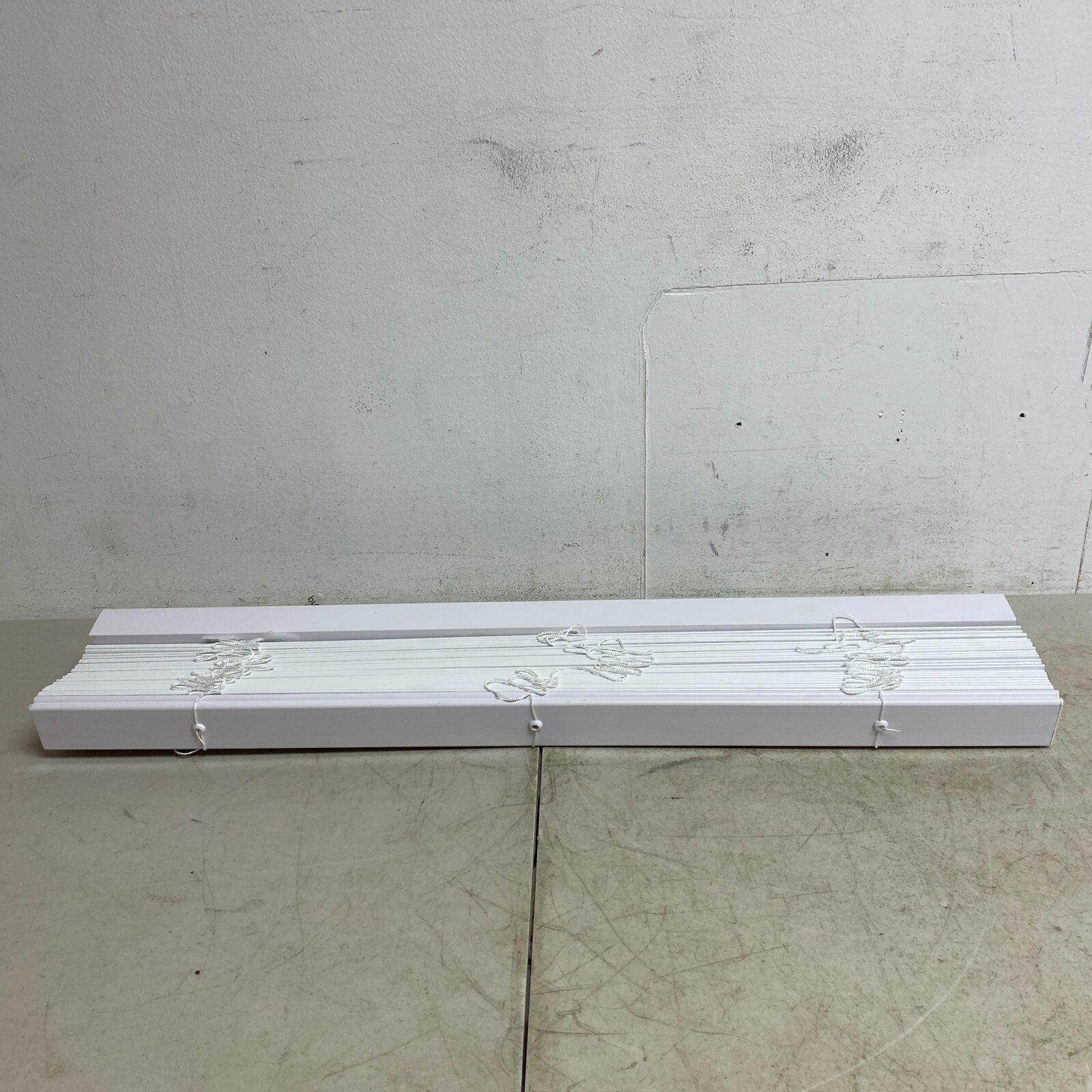 allen + roth 2-in Room Darkening Cordless Faux Wood Blind White 34in x 64in