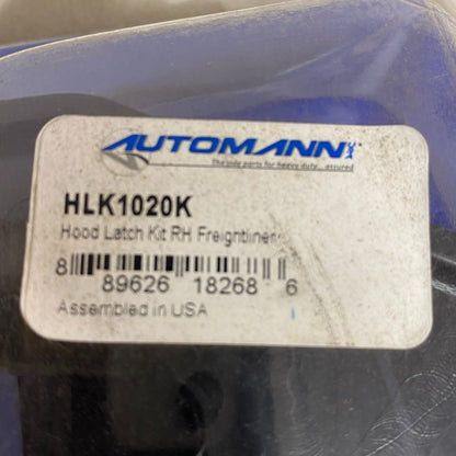 AUTOMANN Right Hand Hood Latch Assembly Steel Freightliner 1995–08 Model HLK1020