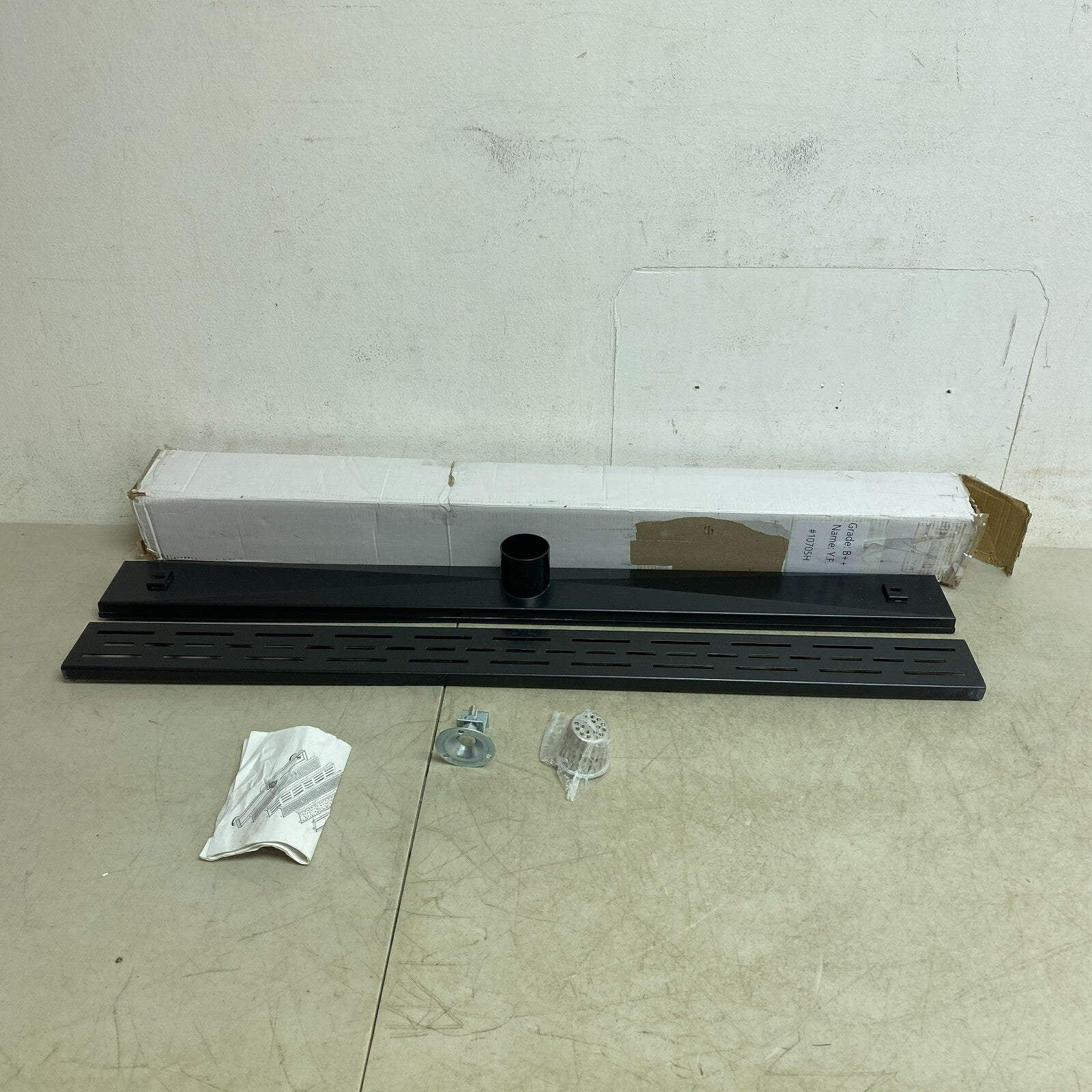 Signature Hardware 36" Effendi Linear Shower Drain - Matte Black CHECK CONDITION