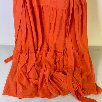 Danny & Nicole Plus 3/4 Sleeve Clip Fit Flare Dress Size 18W Color Dark Peach