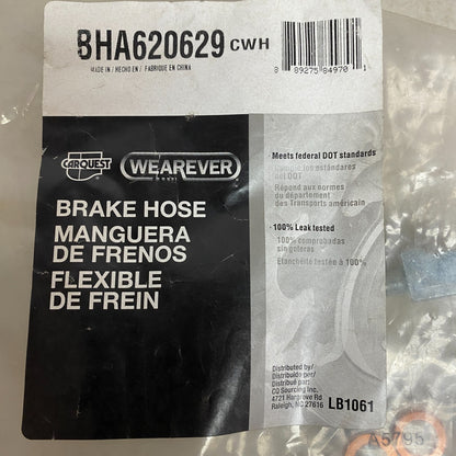 CARQUEST Brake Hydraulic Hose  15.13″ EPDM Rubber Black  Model BHA620629
