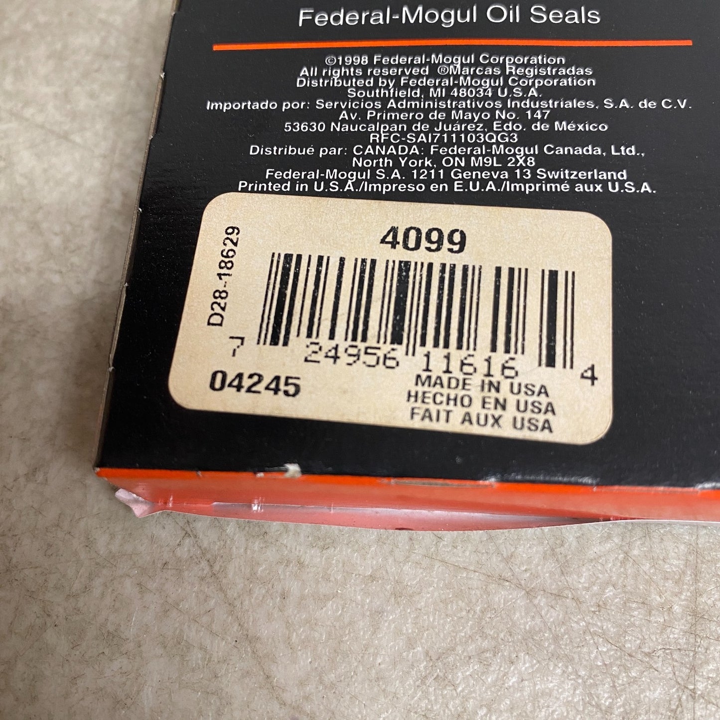National 4099 Rear Inner Wheel Seal for Chrysler LeBaron Dodge Aries Spirit