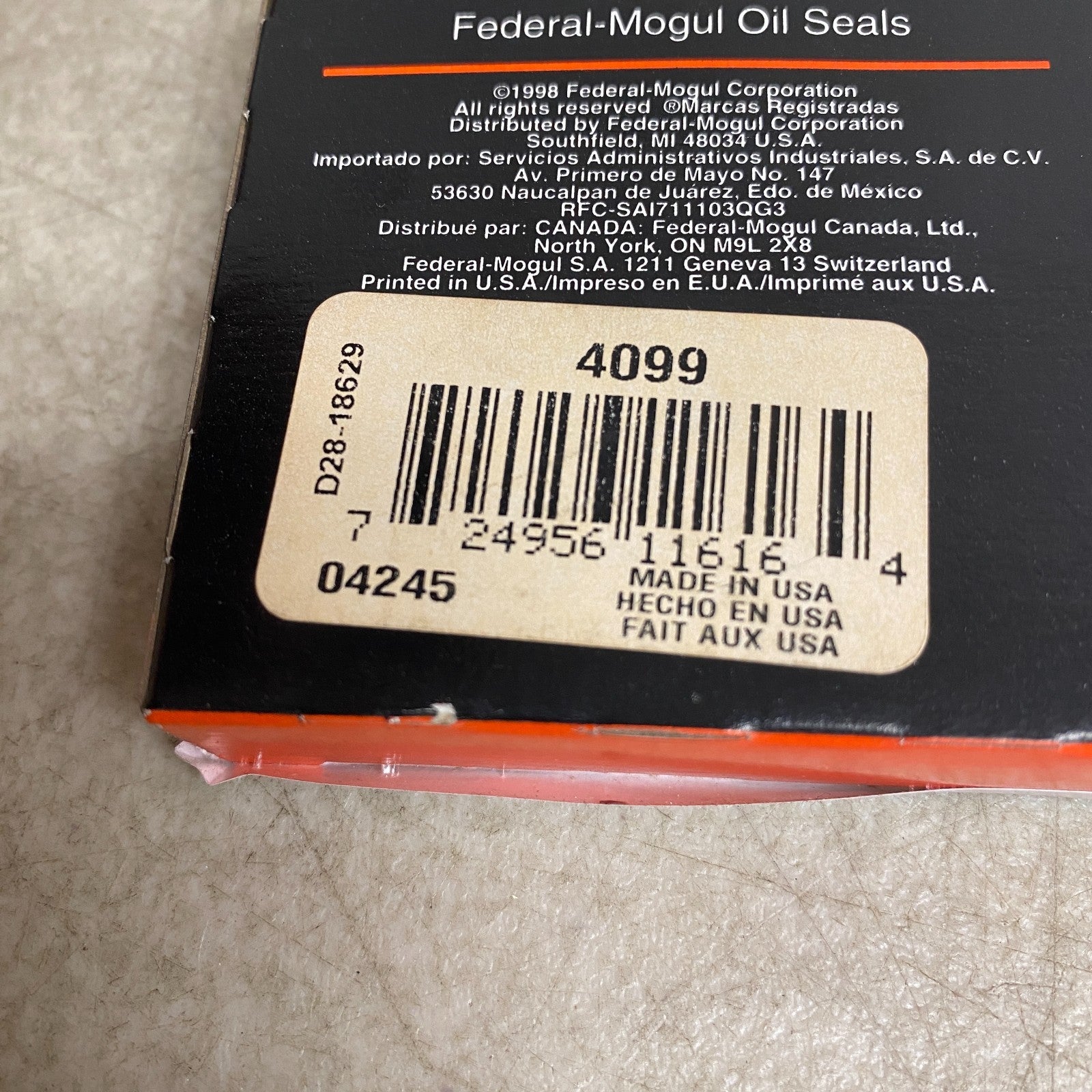 National 4099 Rear Inner Wheel Seal for Chrysler LeBaron Dodge Aries Spirit