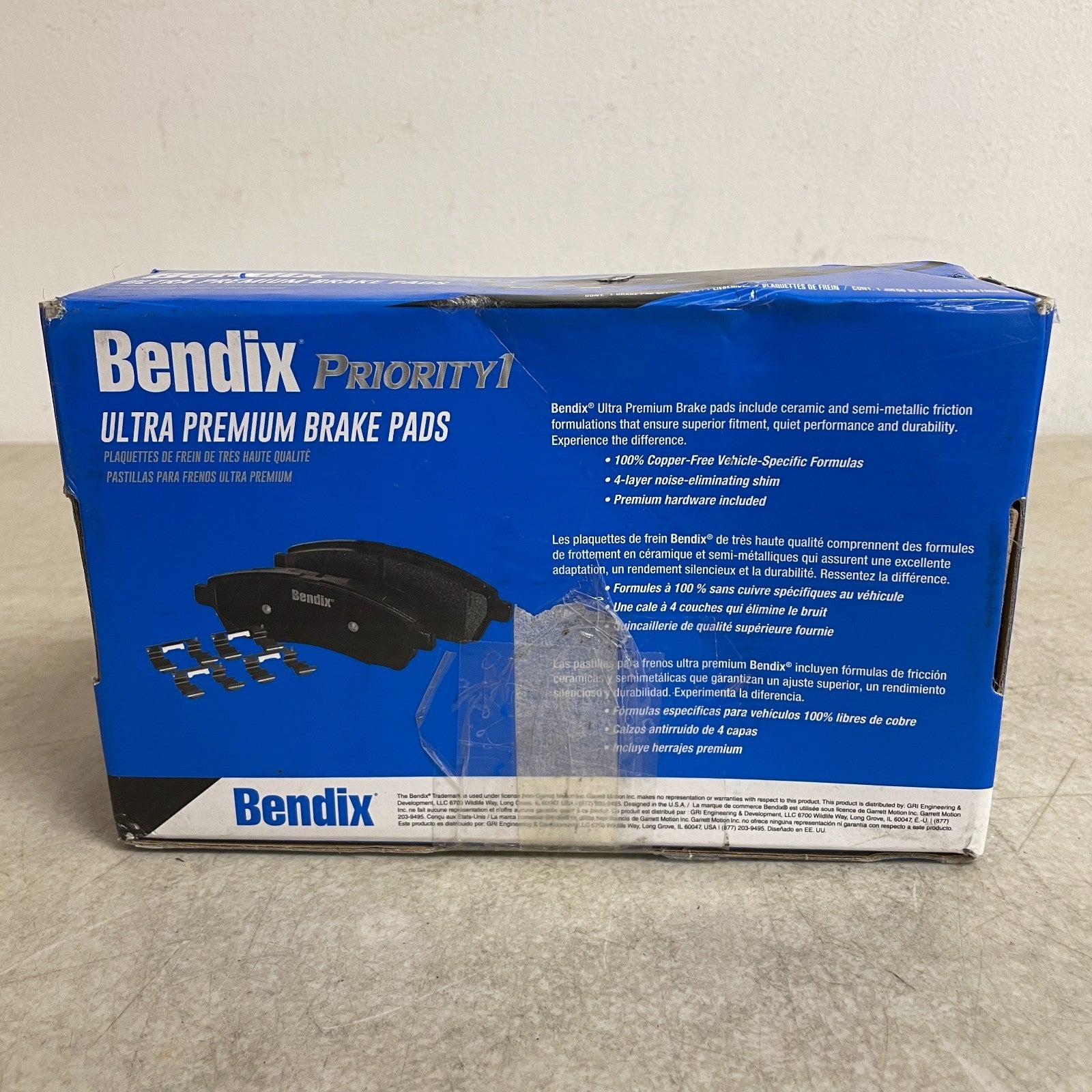 Bendix CFC1374 Front Premium Ceramic Copper Free Brake Pad Set Nissan Suzuki