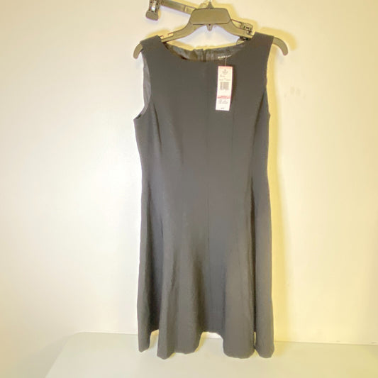 Black Label By Evan-Picone Womens Sleeveless Fit+Flare Dress Size 10 Color Black