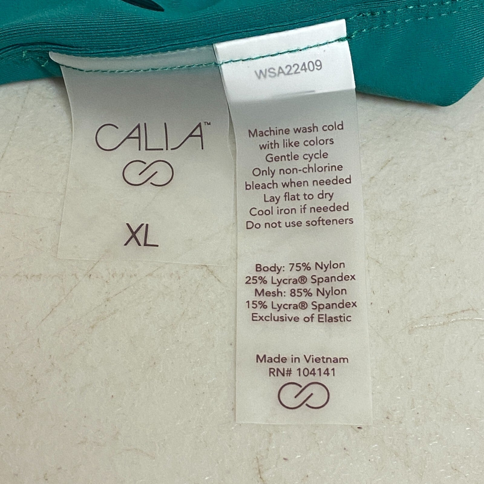 CÙALIA Power Sculpt Mid Rise Swim Bottoms Watermelon Green Solid WSA22409