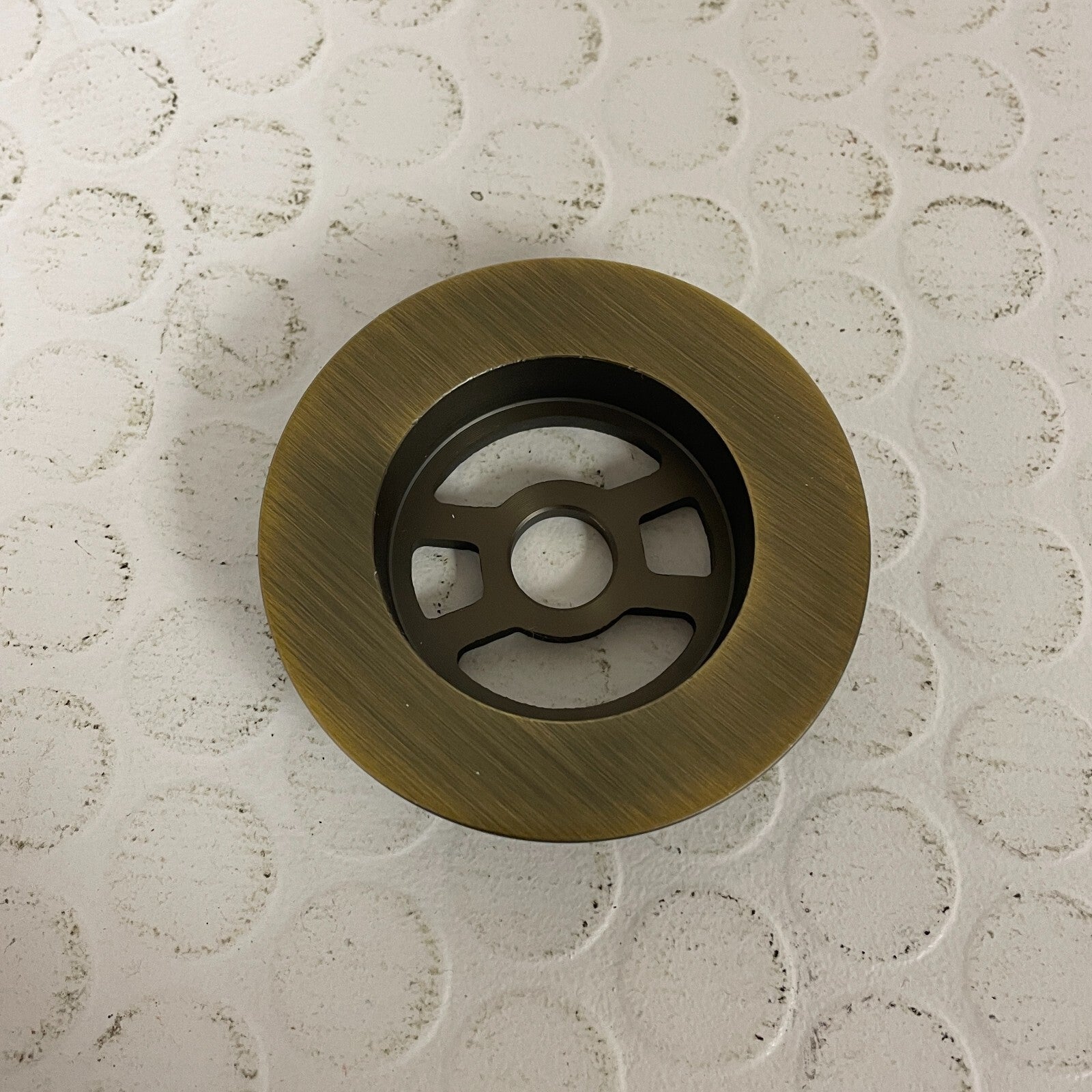 Signature Hardware ABS Cable Drain & Overflow Aged Brass Deep Alcove Tub