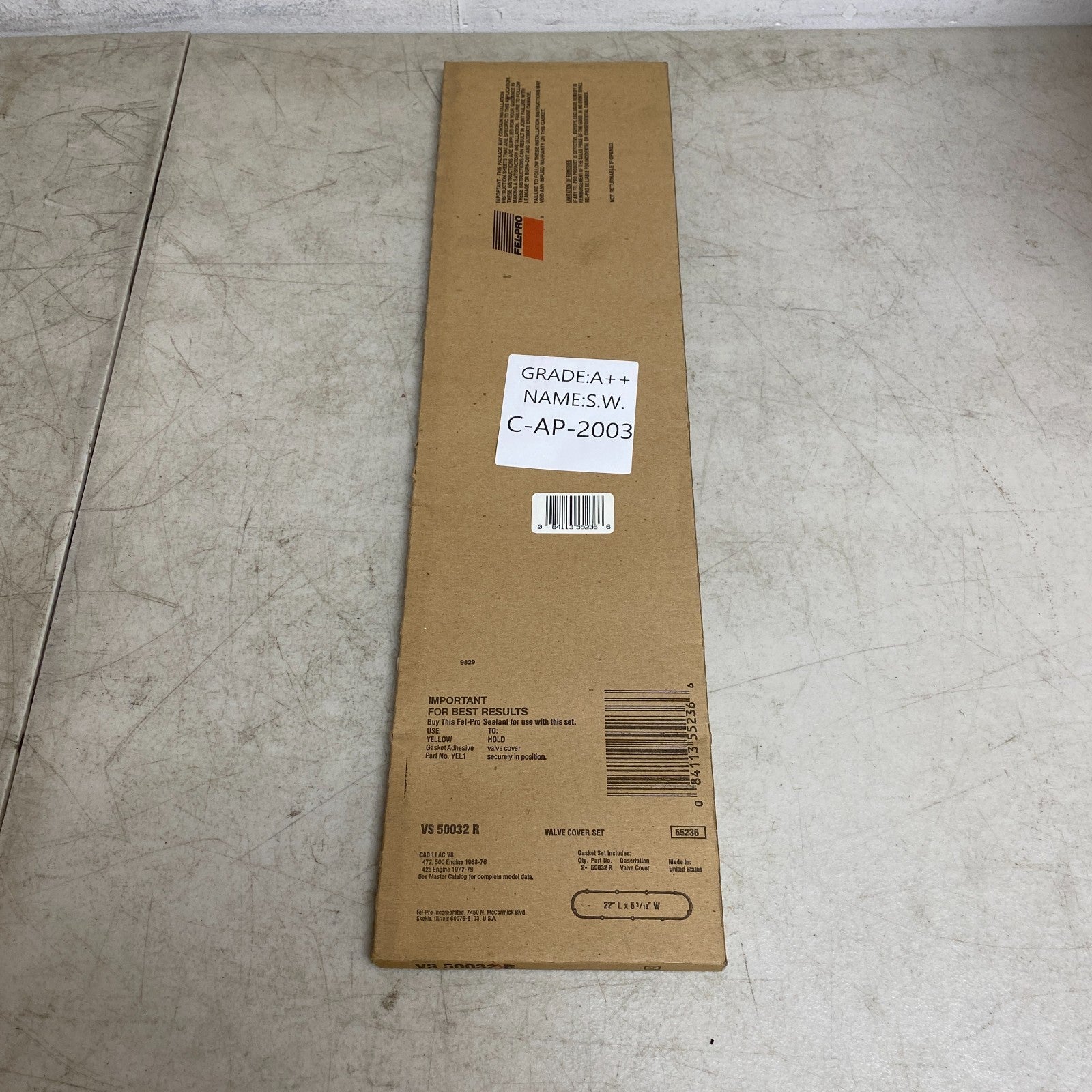 FEL-PRO VS50032R Valve Cover Gasket Set 1968-1976 Cadillac Eldorado 472 500 V8