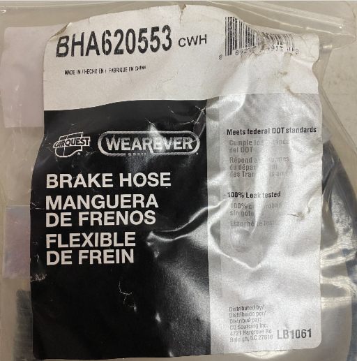 CARQUEST Brake Hydraulic Hose  Black EPDM Rubber 10.38″ Model BHA620553
