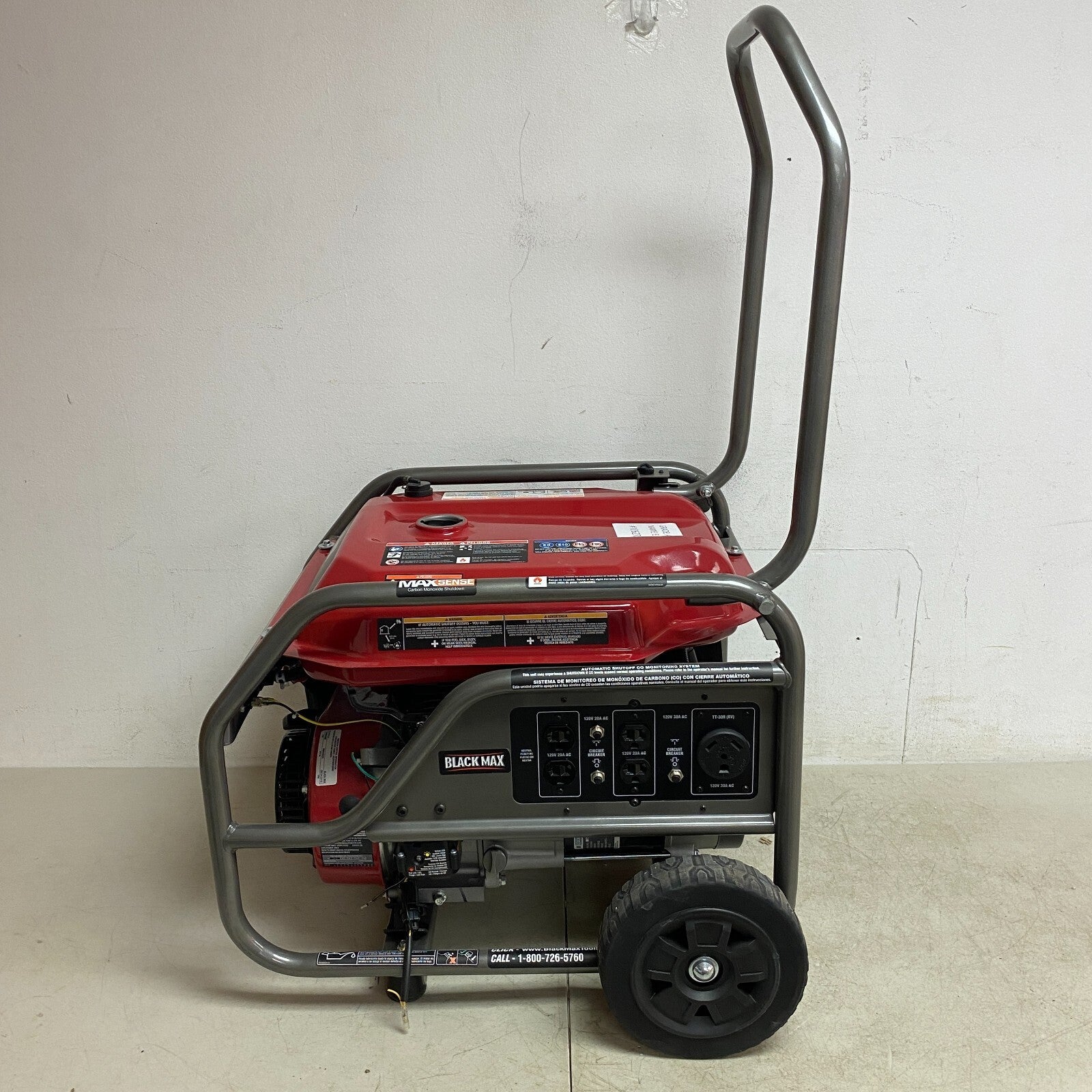 BLACK MAX Portable 3600 Watt Generator with Auto Shutdown