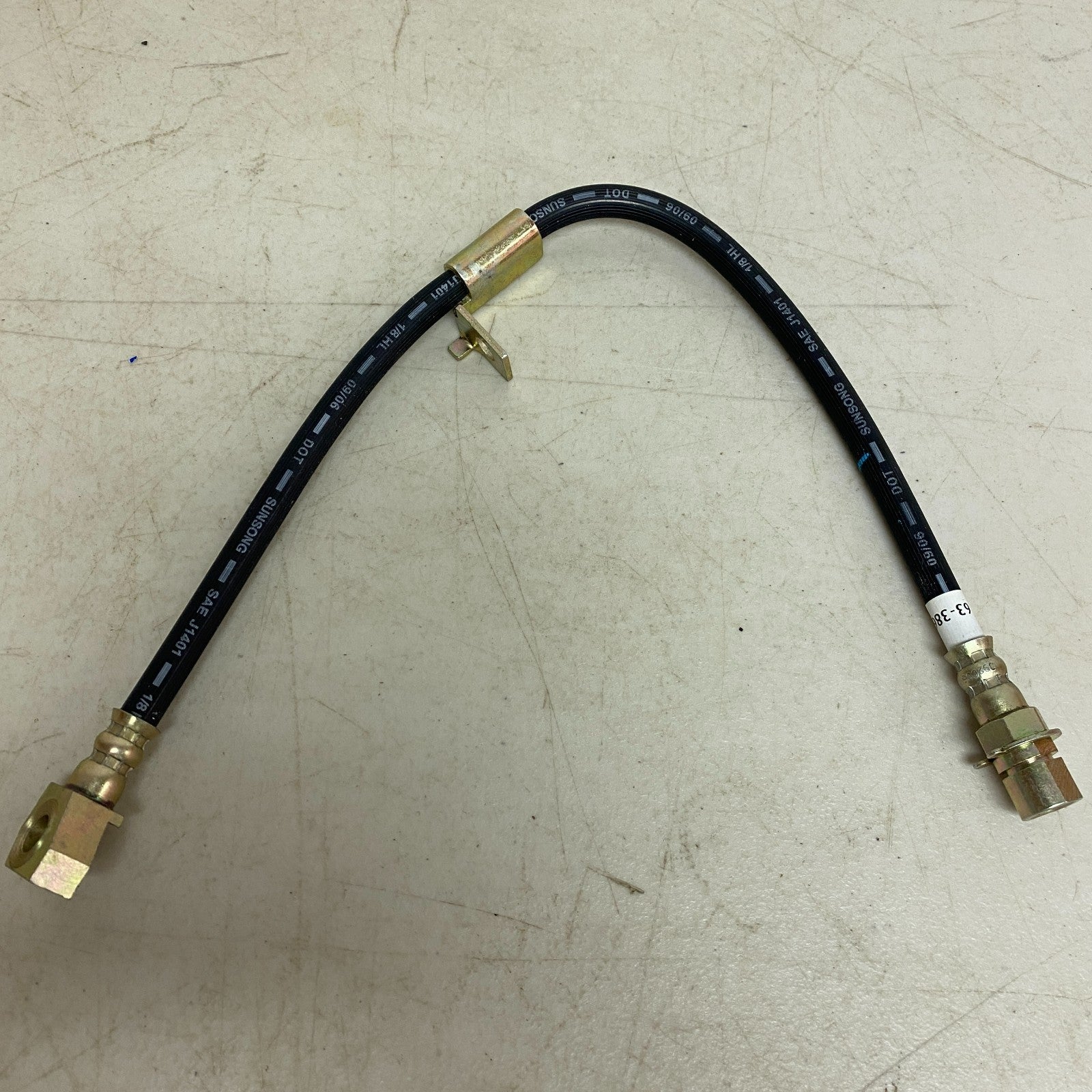 CARQUEST Brake Hydraulic Hose Assembly Black EPDM Rubber Model BHA38607