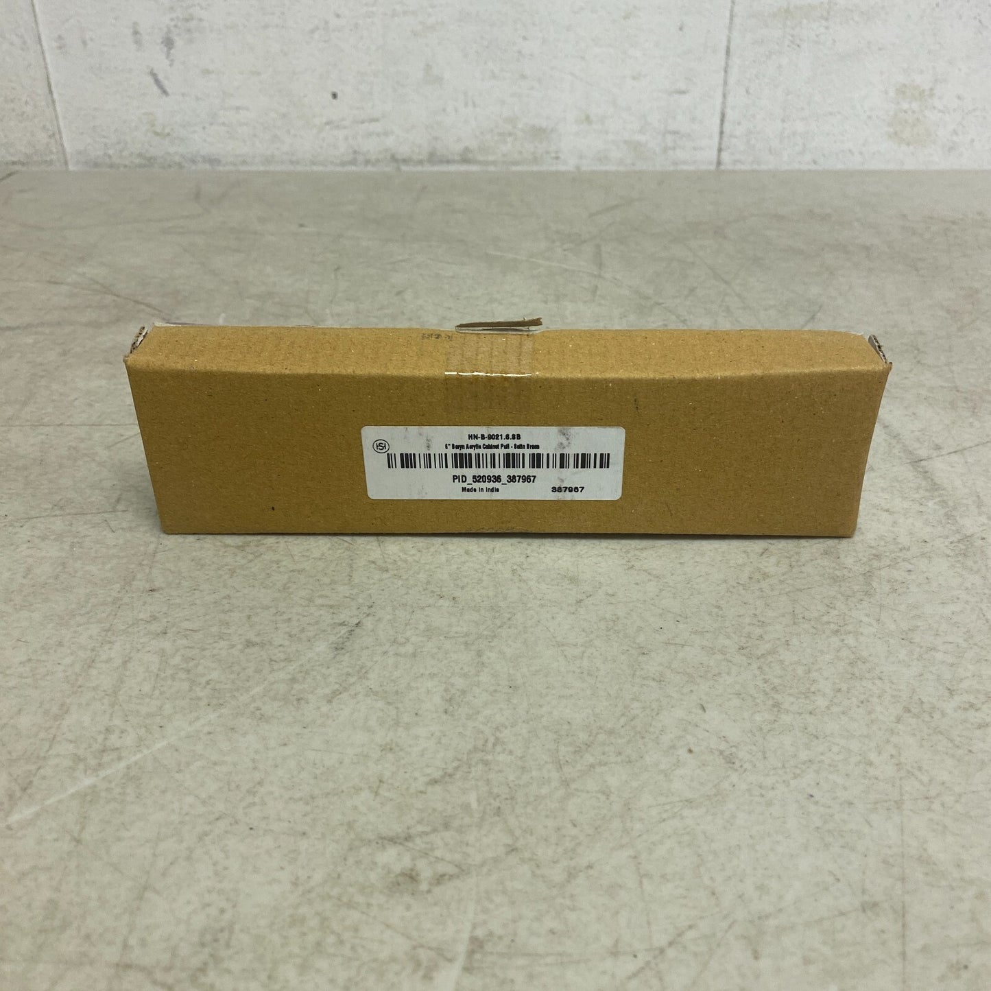 Signature Hardware 6'' Beryn Acrylic Cabinet Pull - Satin Brass SH450376