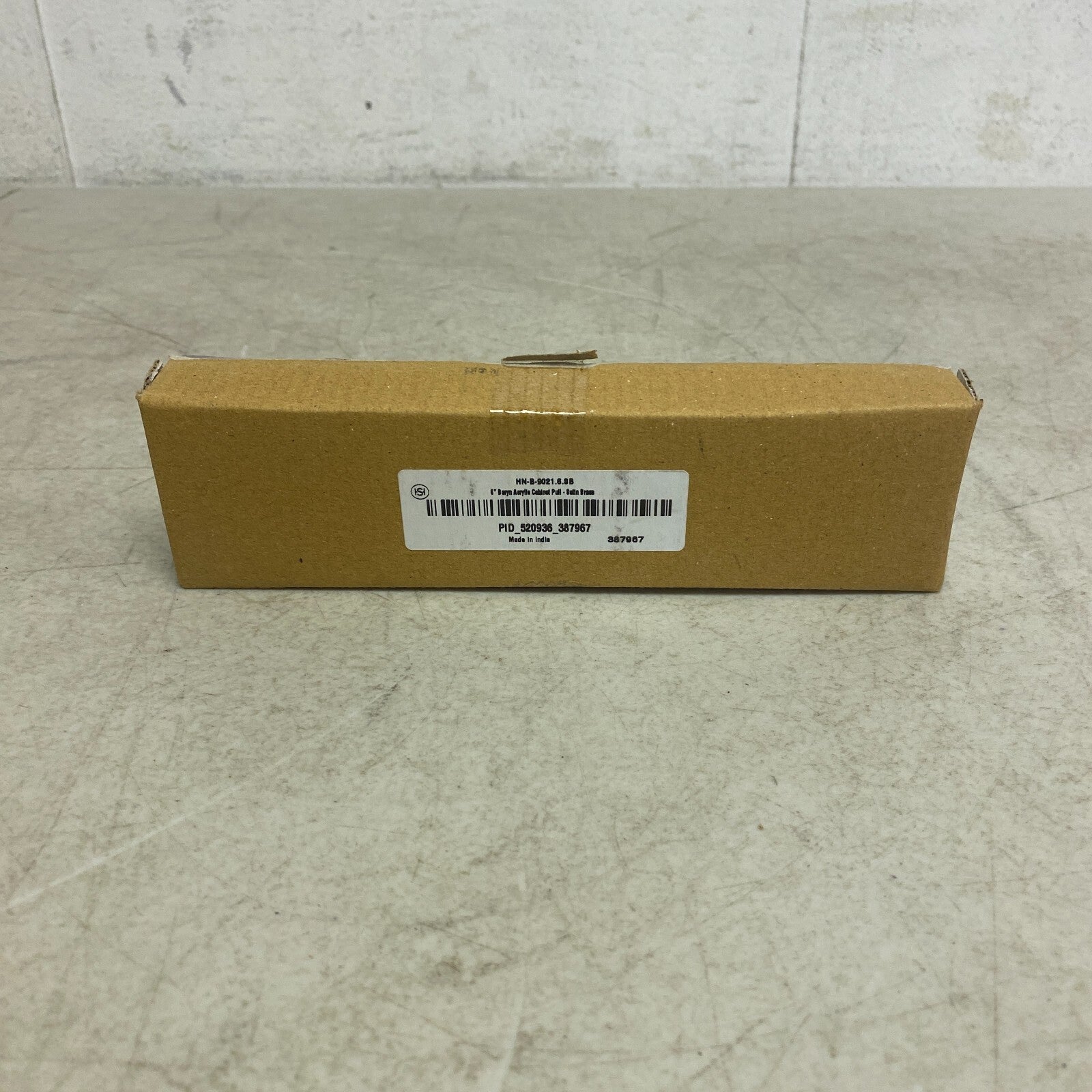 Signature Hardware 6'' Beryn Acrylic Cabinet Pull - Satin Brass SH450376